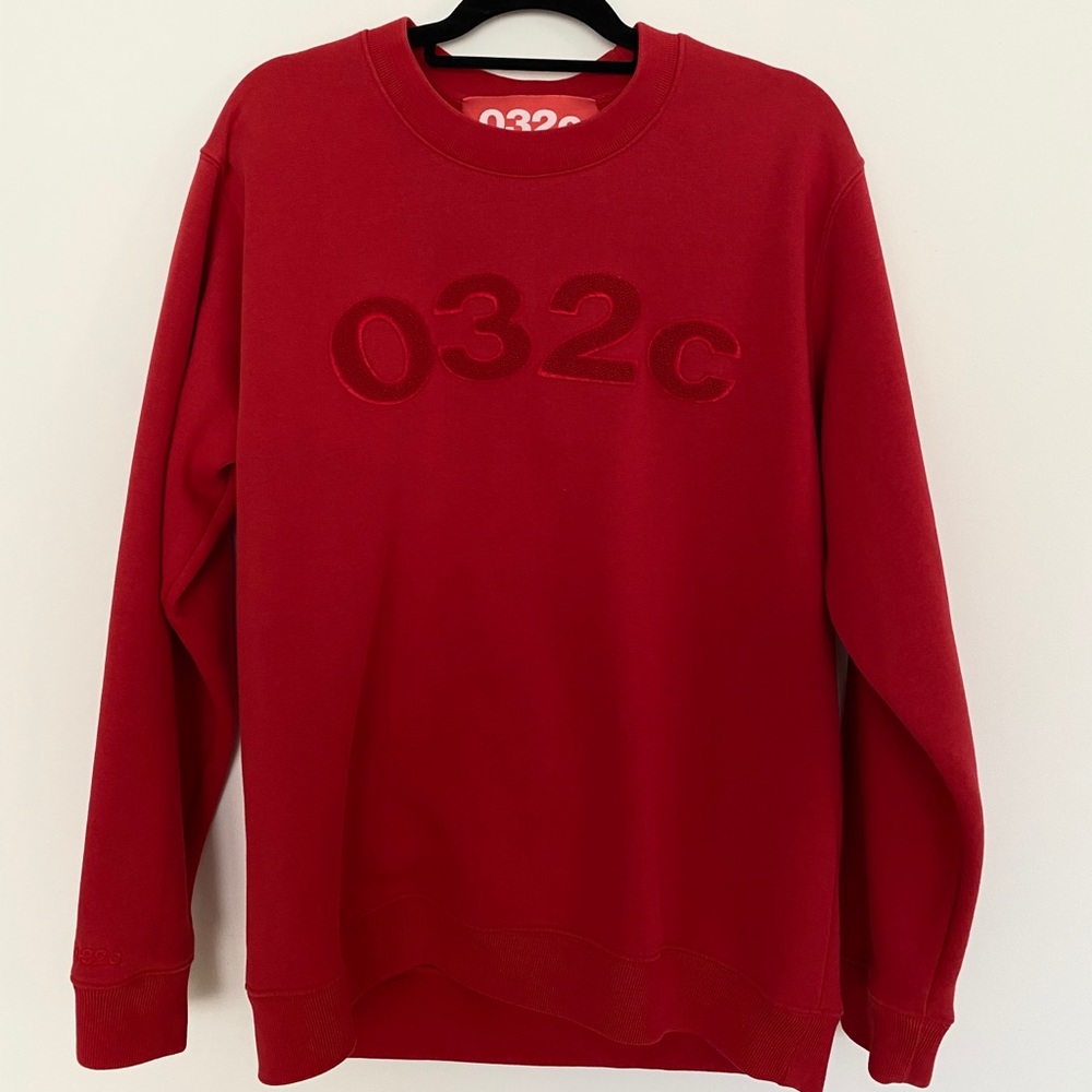 NEW 032c Red Believer Logo Sweatshirt
